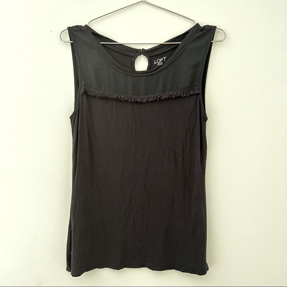 Ann Taylor Loft Black Tank